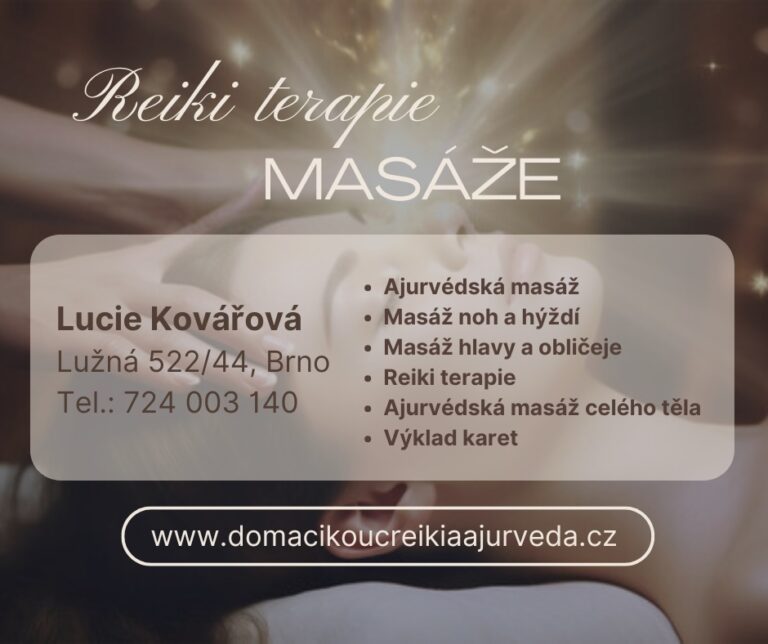 Reiki Brno - masáže Lucie Kovářová